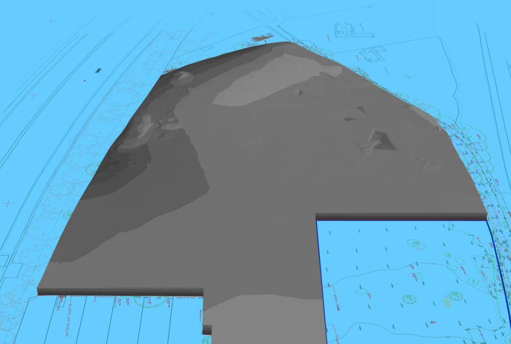 Kubla Cubed 3D model of the existing ground