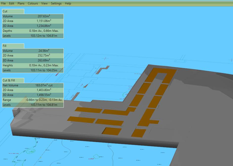 Kubla Cubed model of the parking bays